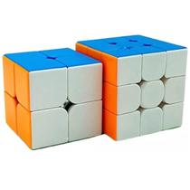 Cubo Mágico 3x3x3 2x2x2 Stickerless Sem Adesivos