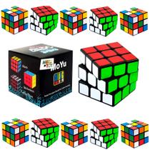 Cubo Mágico 3x3x3 Educativo MoYu Profissional Kit 10 Atacado Revenda - Fx Toys