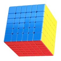 Cubo Mágico 6x6 Profissional Colorido Alta Performance e Velocidade
