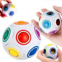 Cubo Mágico Arco-íris Bola Mágica Torção Quebra-cabeça Anti Stress Fidget Toy
