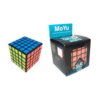 Cubo Mágico Black 5x5x5 Moyu Meilong Speed Cube Profissional