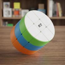 Cubo Mágico Cilíndrico QiYi QY SpeedCube 3x3 Stickerless Cubo Mágico Cilíndrico QiYi QY SpeedCube 3x3 Stickerless
