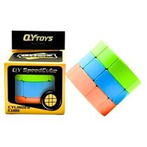 Cubo Mágico Cilindro 3x3x3 Profissional Barril Antistresse Desafio Lógico Formato Diferenciado Giro Suave Educativo