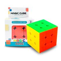 Cubo Mágico Clássico Colorido Magic Cube 3x3x3 5cm