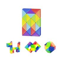 Cubo Mágico Colorido Multicolorido Quebra-Cabeça Brinquedo Antiestresse Educacional