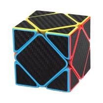 Cubo Mágico De Fibra De Carbono Série Alienígena 2x2 3x3 4x4 5x5 Pirâmide Torcida Adesivo Suave
