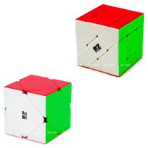 Cubo Mágico Fisher Cube + Skewb Qiyi Stickerless (2 cubos)
