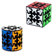 Cubo Mágico Gear Cube + Gear Cilindro Qiyi (2 cubos) - Qiyi-mfg