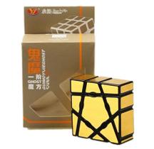 Cubo Mágico Ghost Dourado 3D Mutável 1X3X3 Cubo Mágico Ghost Dourado 3D Mutável 1X3X3