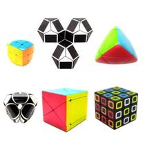 Cubo mágico Kit com 6 Cubo Mania Serie Cube Match Special Raciocínio Lógico série limitada