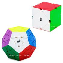 Cubo Mágico Megaminx + Skewb Qiyi Stickerless (2 cubos)