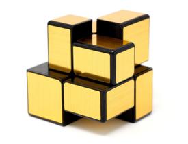 Cubo mágico mirror blocks 2x2 dourado