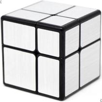 Cubo Magico Mirror Blocks 2x2 Prateado Moyu - YJ8380B1