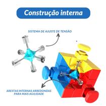 Cubo Mágico Peças Coloridas s/ Borda Speed Profissional