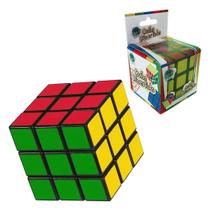 Cubo Mágico Preto 3X3X3 Brinquedo Stickerless Com