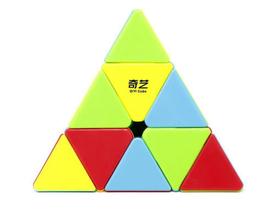 Cubo Mágico Profissional 3x3 Pirâmide Pyraminx Stickerless QiYi QiMing A