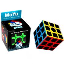 Cubo Mágico Profissional 3x3x3 Moyo Estilo Fibra de Carbono