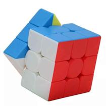 Cubo Mágico Profissional Interativo 3x3 Colorido Brinquedo Unissex Giro Leve Macio Clássico Cognitivo Compacto - WellKids