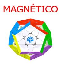 Cubo Mágico Profissional Megaminx Magnético Gan Ges