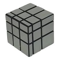Cubo Mágico Profissional Moyu Magic Mirror Blocks 3x3 dourado prata