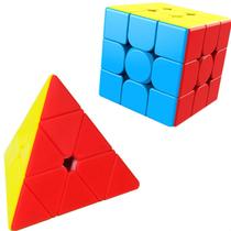 Cubo Magico Triangulo Pyramix + Cubo 3x3x3 Profissional