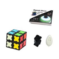 Cubo Magnético Infinito 2x2 Fidget Spinner Transformável Brinquedo STEAM Para Crianças, Adolescentes Cubo Magnético Infinito 2x2 Fidget Spinner Transformável Brinquedo STEAM Para Crianças, Adolescentes