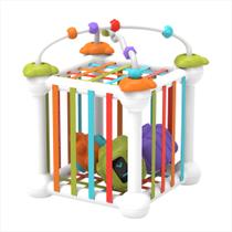 Cubo Montessori Robô Para Desenvolvimento Infantil Trama Tátil
