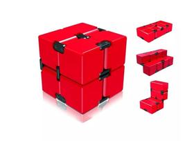 Cubo Nfinito Fidget Cubo Mágico Anti Stress Vermelho