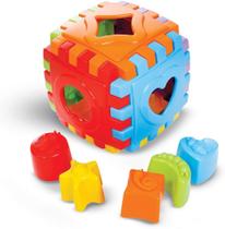 Cubo para Bebê Didático com Faces Coloridas Desmontável Colorido Cubo para Bebê Didático com Faces Coloridas Desmontável Colorido