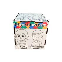 Cubo Pintando as emoções para Autistas atividade cognitiva