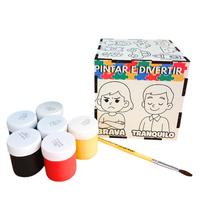 Cubo Pintando as emoções para Autistas com kit tinta guache e pincel Cubo Pintando as emoções para Autistas com kit tinta guache e pincel