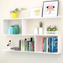 Cubo prateleira 45x45cm estante livreiro para sala escritorio quarto versatil e sofisticado