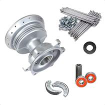 Cubo Roda Traseira Bros 125 150 160 com Raios/Lona/Rolamentos/Espaçador/Bucha