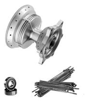 Cubo Roda Traseira Bros 125 Crf 230 com Raios 4mm e Rolamentos