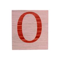 Cubo Rosa Bebê Letra Vermelho Festa Chá de Bebê Decoração 8x8x8 Cm Mdf Madeira
