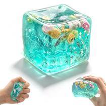 Cubo Squishy de Gelo Antiestresse, Secagem Lenta, Brinquedo Sensorial Fidget Cubo Squishy de Gelo Antiestresse, Secagem Lenta, Brinquedo Sensorial Fidget