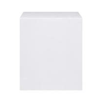 Cubo Tablado Expositor Para Vitrine Manequim Loja 60x35x35cm MDF Branco Cubo Tablado Expositor Para Vitrine Manequim Loja 60x35x35cm MDF Branco