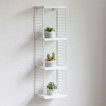 Cubo Vertical Decorativo Branco/Branco Cubo Vertical Decorativo Branco/Branco