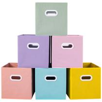 Cubos de armazenamento: caixas, tecido estéreo, 28 cm, conjunto dobrável de 6