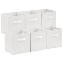 Cubos de armazenamento e caixas Lifewit dobráveis de 28 cm, pacote com 6 unidades, brancas
