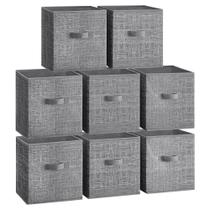 Cubos de armazenamento SONGMICS Cattail Grey 33x33x33cm Conjunto de 8