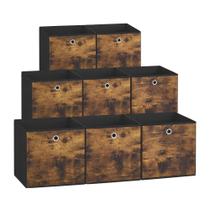 Cubos de armazenamento SONGMICS Conjunto de 8 tecidos dobráveis 30x30x30cm Cubos de armazenamento SONGMICS Conjunto de 8 tecidos dobráveis 30x30x30cm