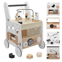 Cubos de atividades Wooden Baby Walker Touch Us 5 em 1 ano ou mais