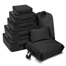 Cubos de Compressão para Viagem - 8 Unidades - Organizadores de Roupas para Mulheres Cubos de Compressão para Viagem - 8 Unidades - Organizadores de Roupas para Mulheres