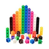 Cubos De Conexão Coloridos 100pcs Manipulativos Matemáticos Para Aprendizagem Em Sala De Aula