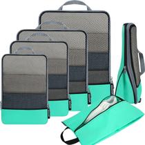 Cubos de embalagem de compressão BAGAIL 6 Set de acessórios de viagem