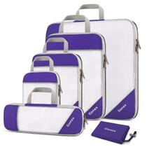 Cubos de embalagem de compressão Gonex L+M+S+XS+Slim+Laundry Purple Cubos de embalagem de compressão Gonex L+M+S+XS+Slim+Laundry Purple