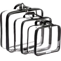 Cubos de embalagem de compressão Olanmark Clear 3 Set Black