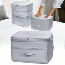 Cubos de embalagem de compressão SUNOHE para armazenamento de roupa de cama cinza