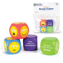 Cubos de Espuma Emoji para Crianças - Kit de Aprendizagem (4 Peças) - A partir de 3 Anos